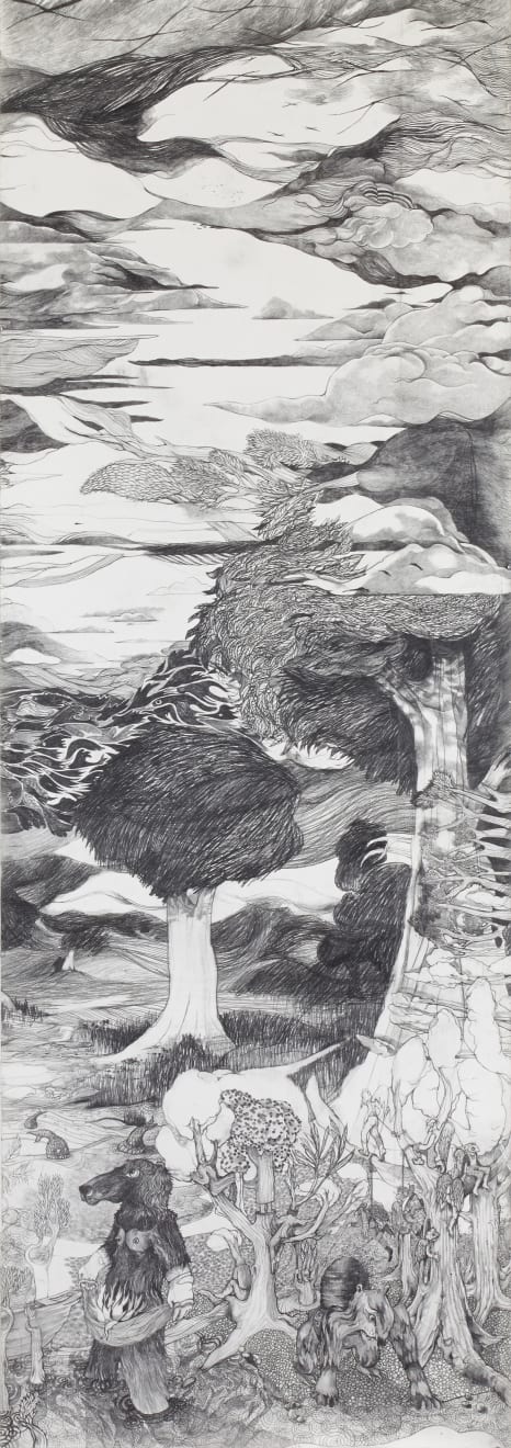 François Andes , Les Préparatifs (panel 3), 2019