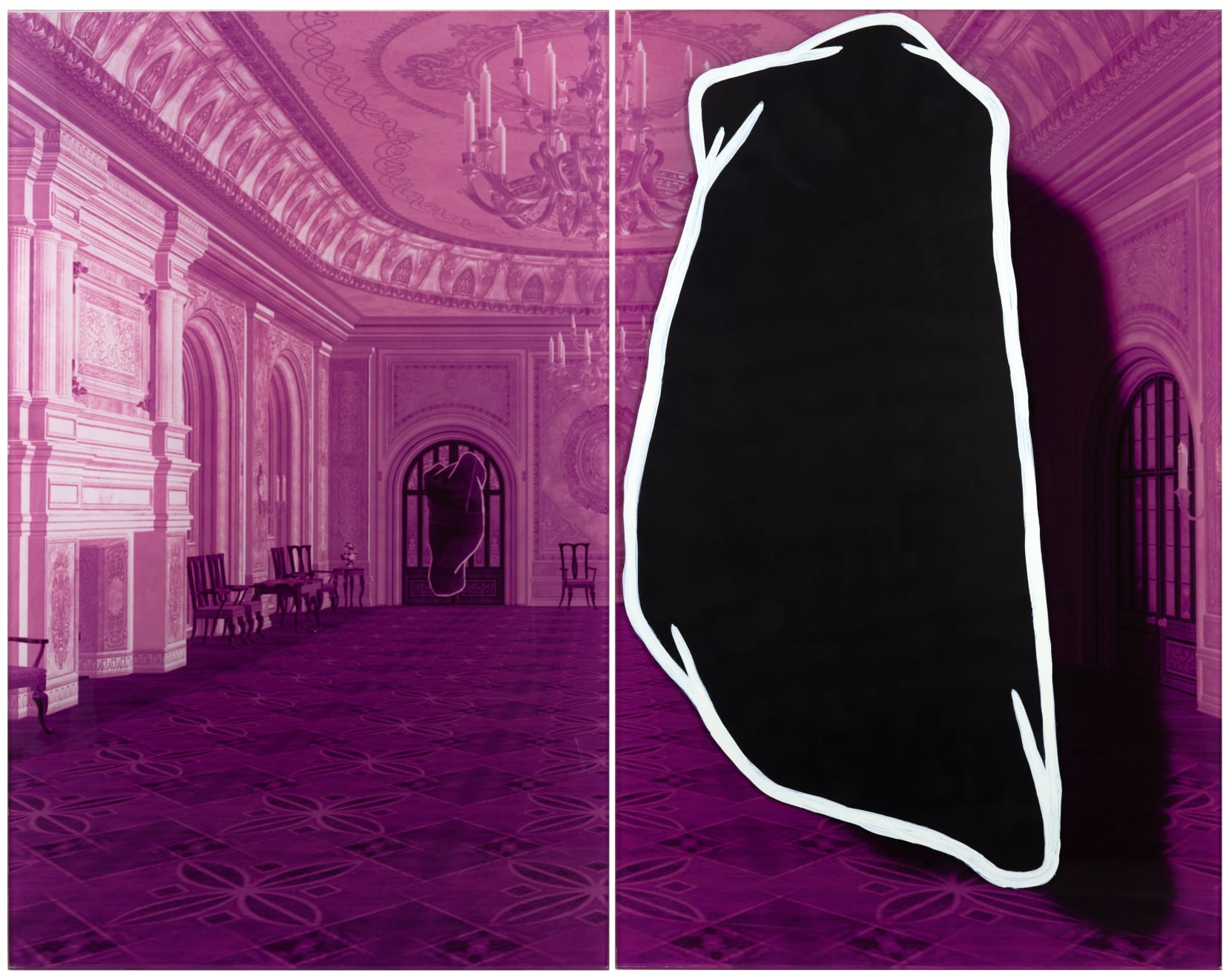 Cian Duggan, HOUSE OF STAIN (diptych) , 2021