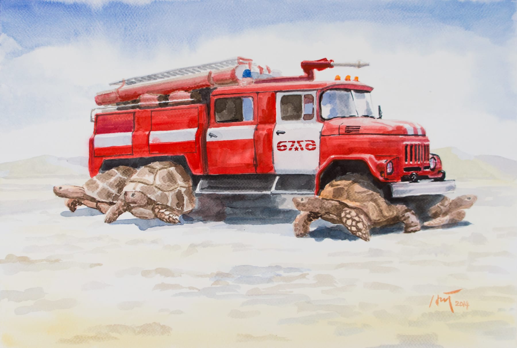 Nguyen Manh Hung, Fire Truck (ZIL131), 2014