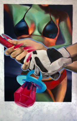 Jill Winnie Moser, Grey Goose with the Sparklers, 2021