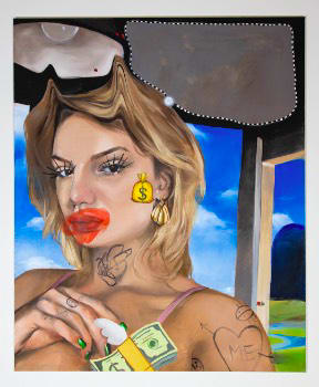 Jill Winnie Moser, She Feeds Me Grapes, 2020