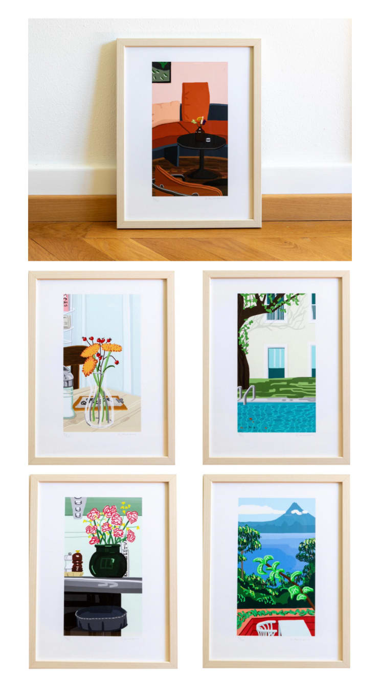Anja Ammann, Series of 5 Prints - Everywhere Painter, 2022