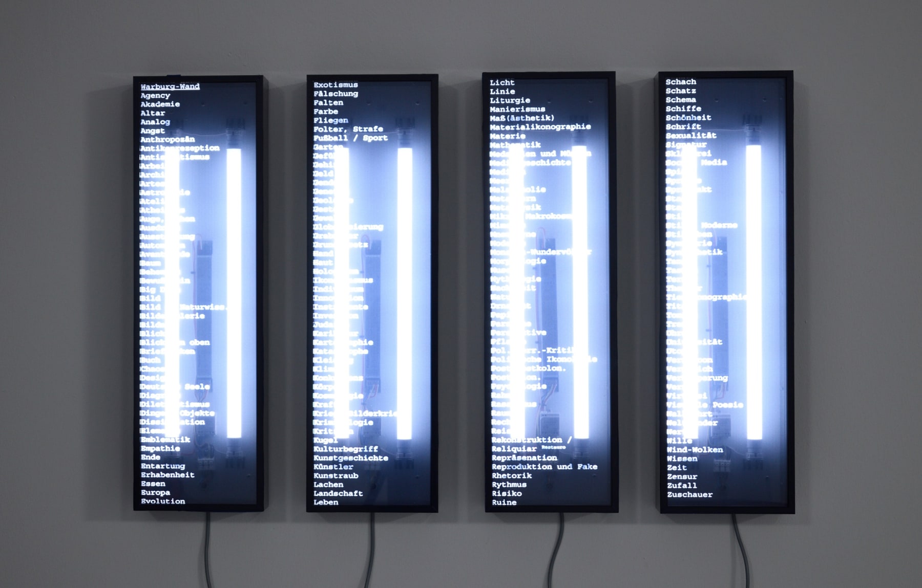 Mischa Kuball, Warburg Wand (Horst Bredekamp), 2024