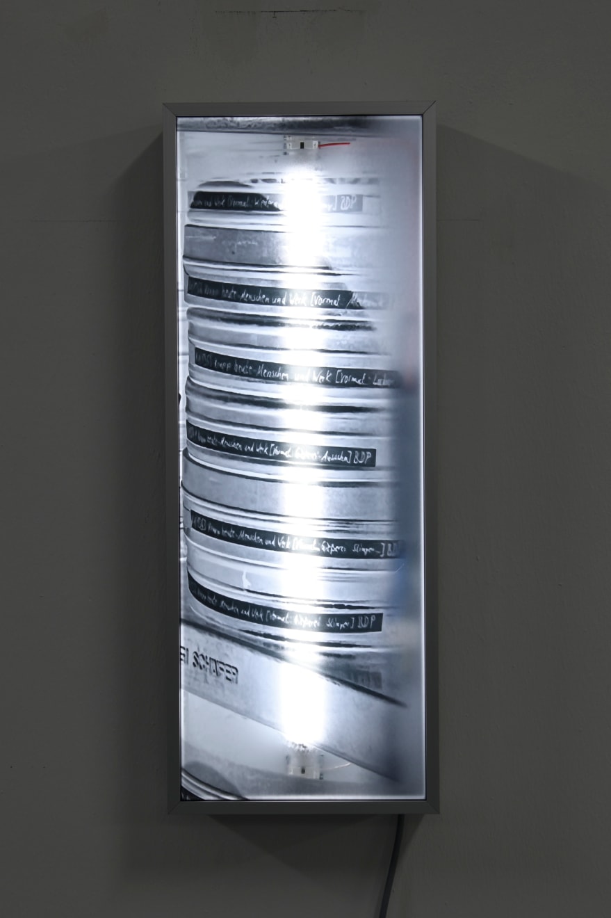 Mischa Kuball, Depot II (one light source) (Fragment Krupp), 2024