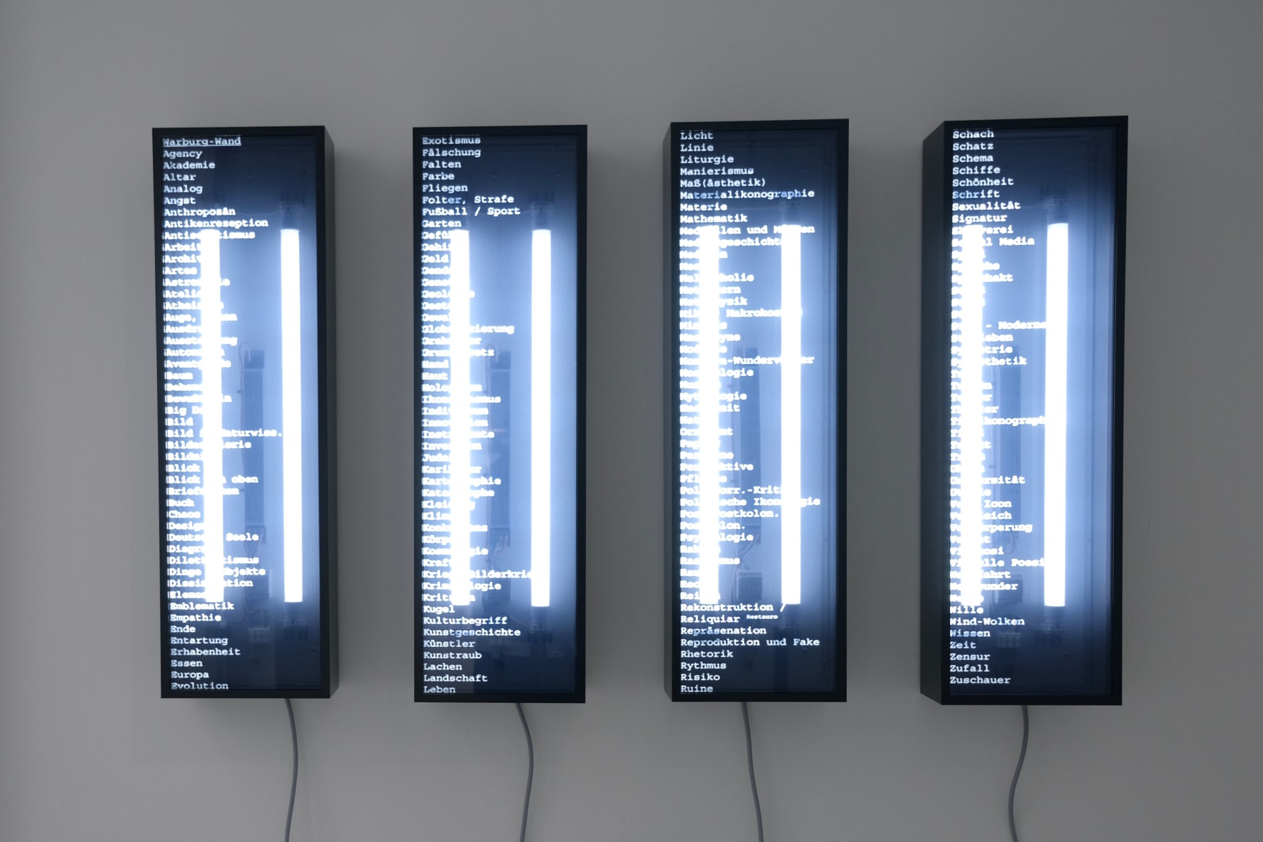 Mischa Kuball, Warburg Wand (Horst Bredekamp), 2024