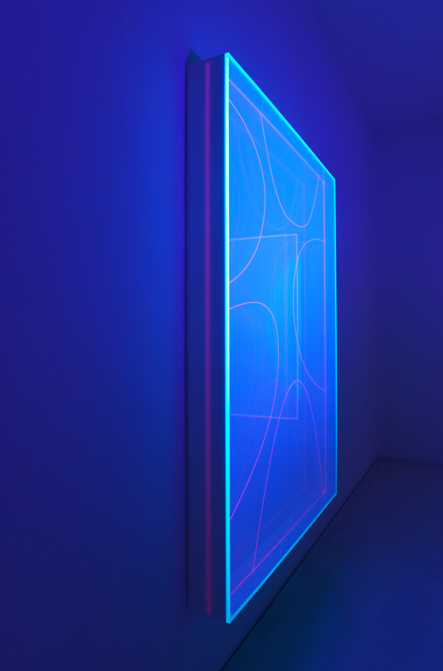 Regine Schumann, colormirror soft pink milled lines 01, 2021