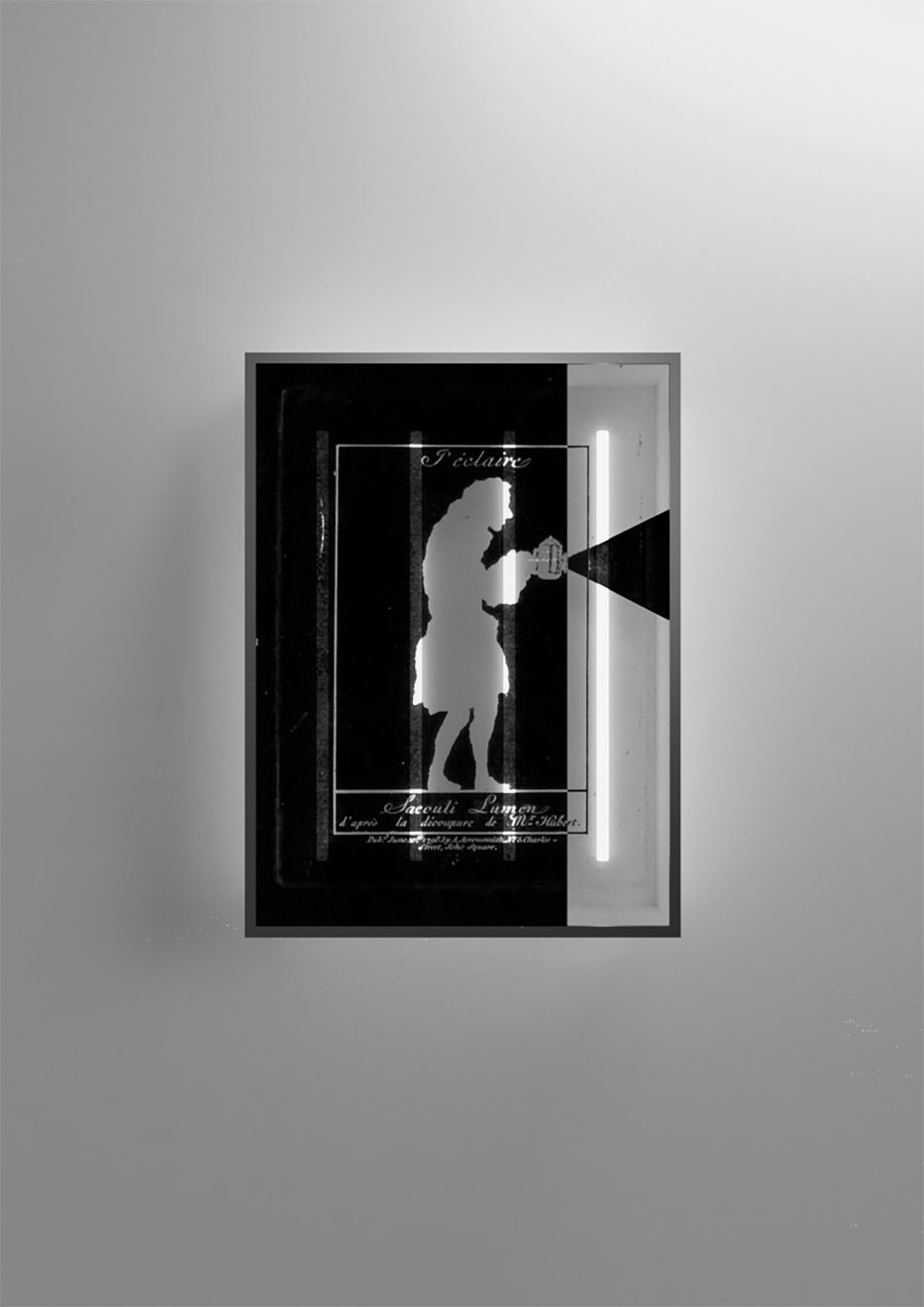 Mischa Kuball, J'éclaire / Voltaire, 2024