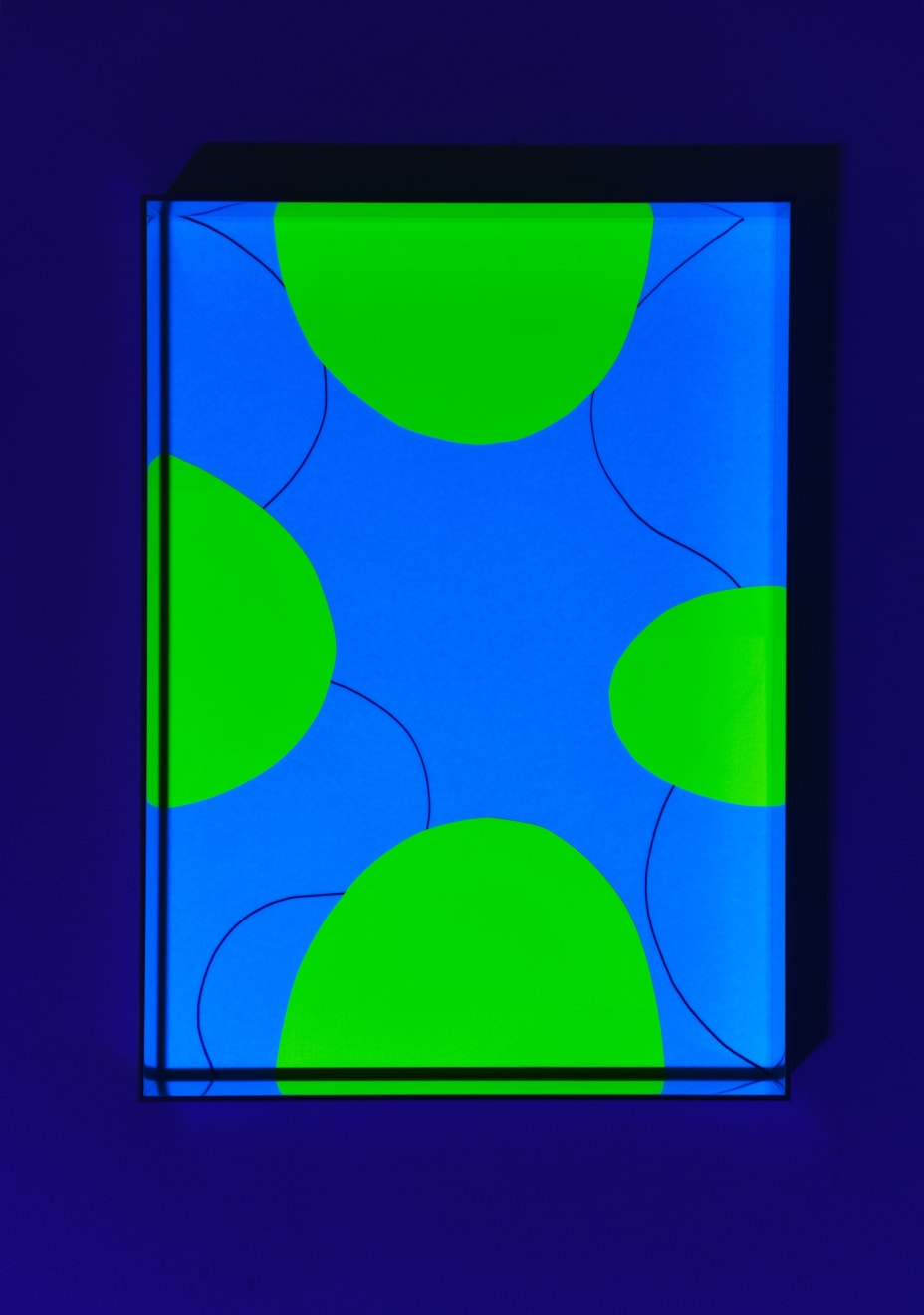 Regine Schumann, fluo cut #45, 2021