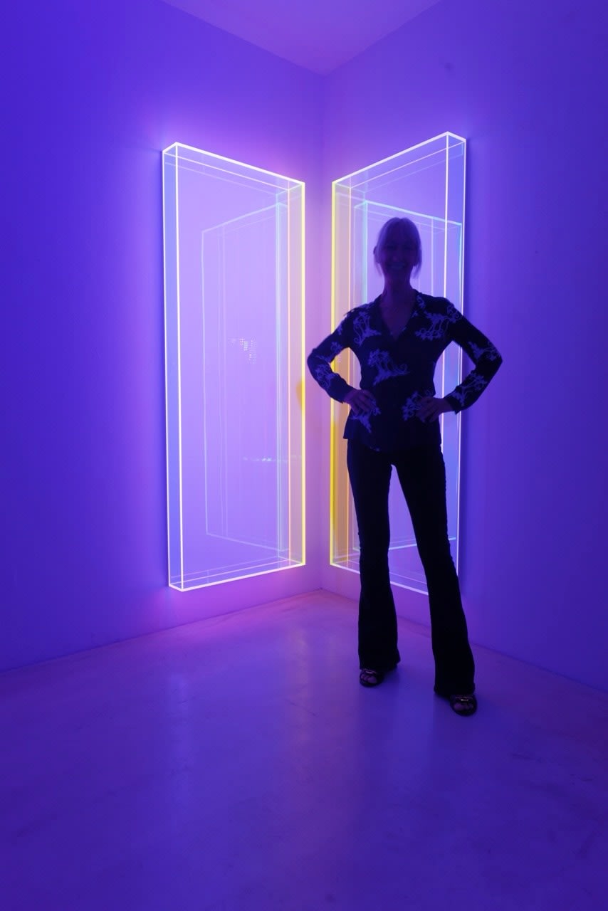 Regine Schumann, colormirror rainbow pink berlin, 2 parts, 2025