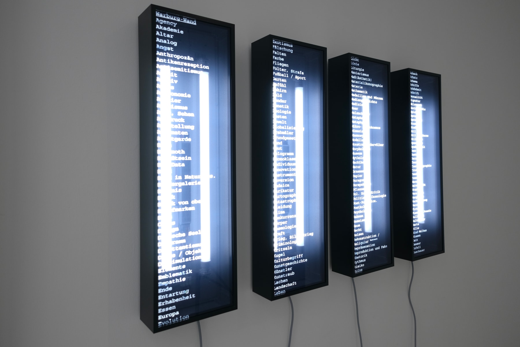 Mischa Kuball, Warburg Wand (Horst Bredekamp), 2024