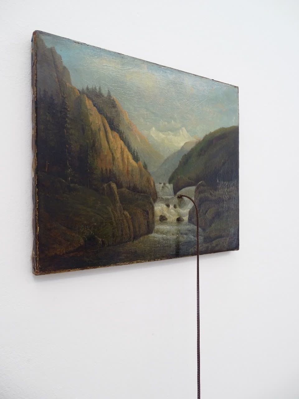 Peter Buechler, Waterfalls with Chain, 2023