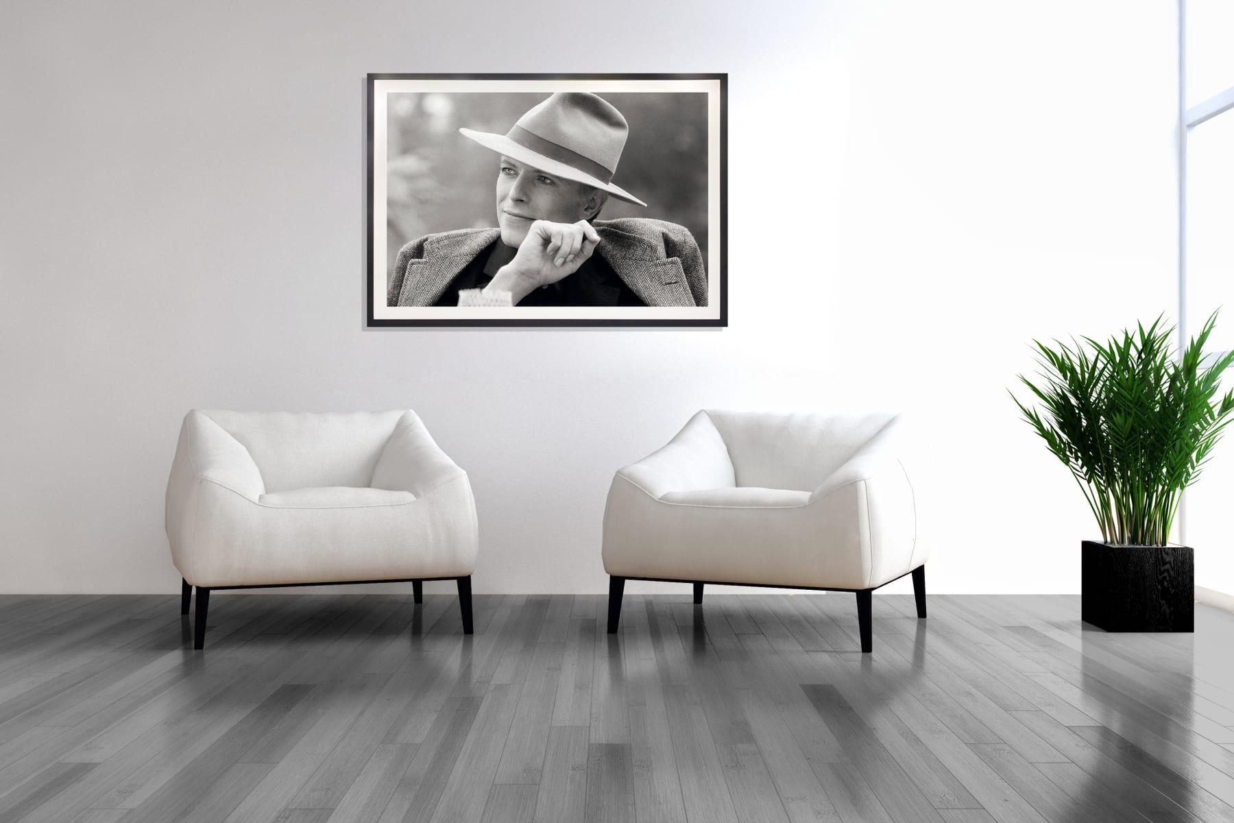 Terry O'Neill, David Bowie during the filming of 'The Man Who Fell to Earth' Los Angeles , 1975