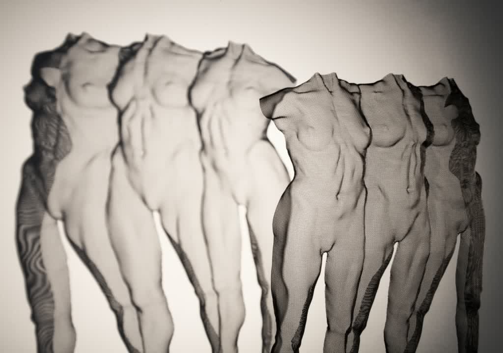 David Begbie, THRIEZE (female) w/ pedestal, 2021