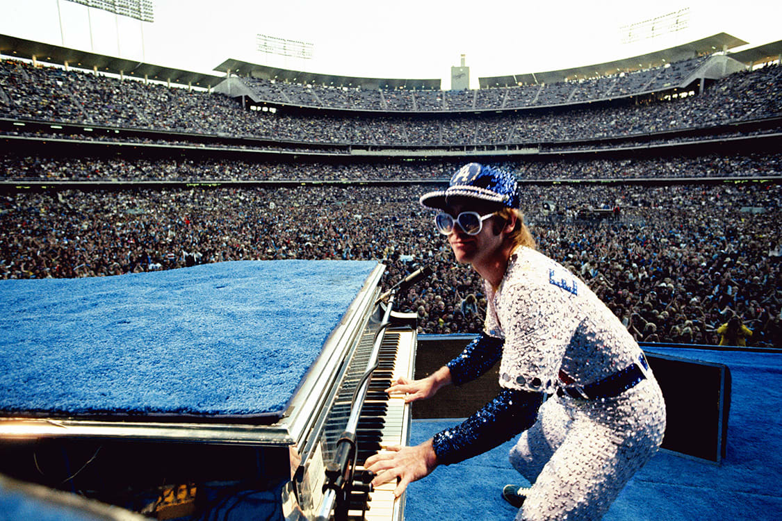 Terry O'Neill, Elton John, Dodger Stadium, 1975