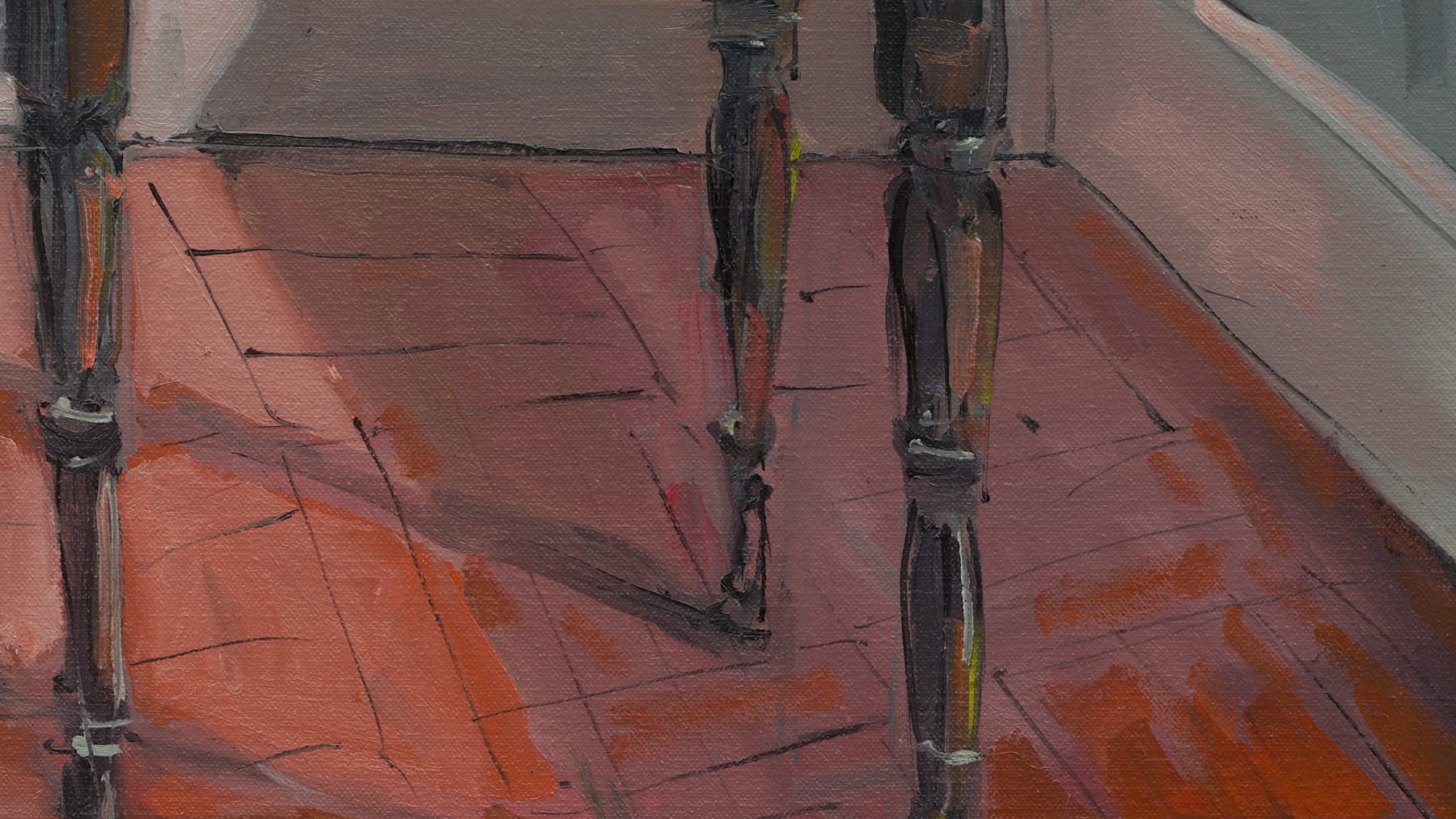 Gerard-Byrne-Let-the-Light-In-II-pink-lilies-contemporary-art-gallery-Dublin-Ireland-painting-detail