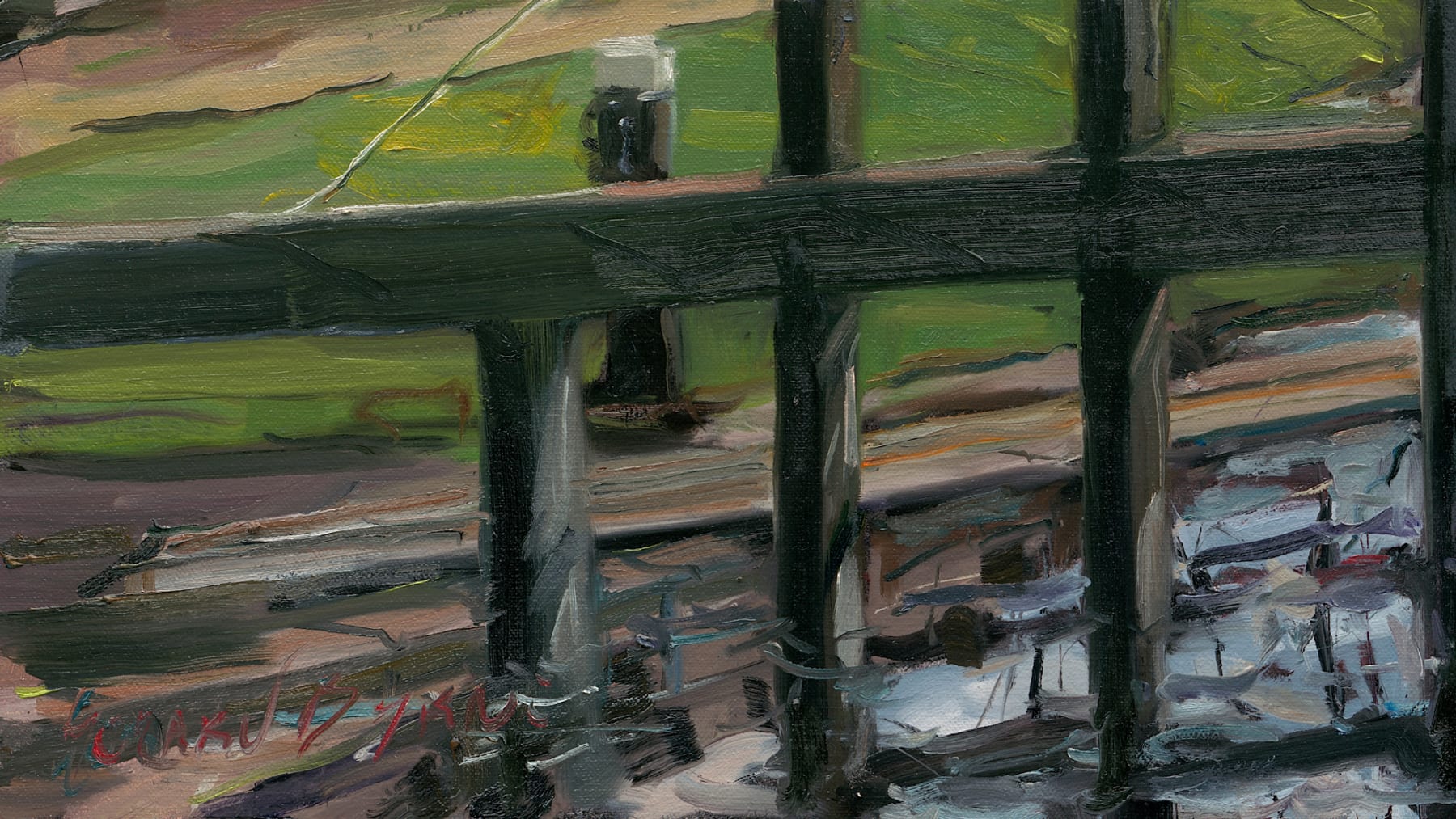 Gerard_Byrne_Another_Grey_Morning_in_Dublin_modern_irish_impressionism_painting_detail