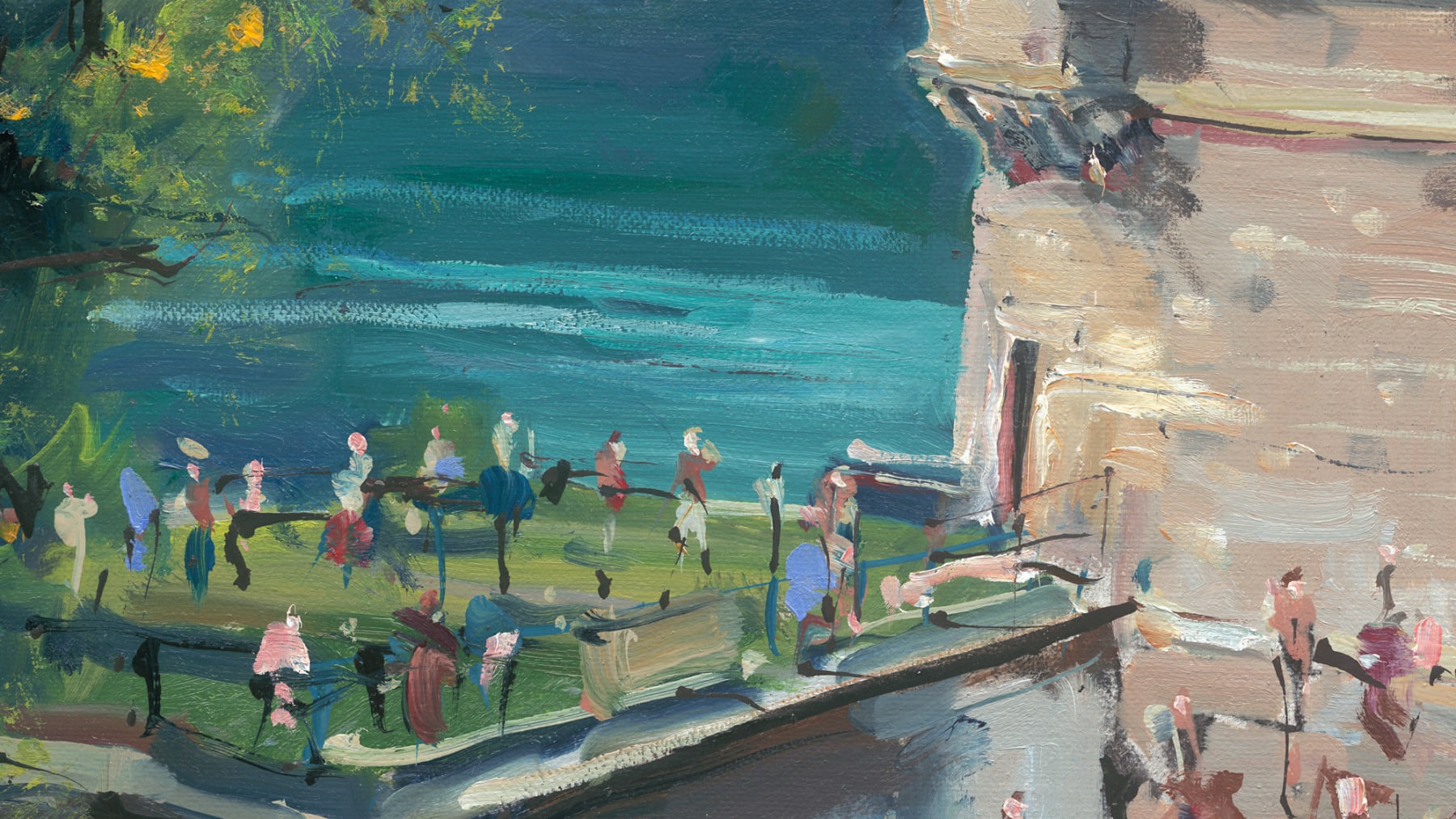 Gerard-Byrne-Seapoint-Living-I-modern-irish-impressionism-art-gallery-Dublin-Ireland-painting-detail