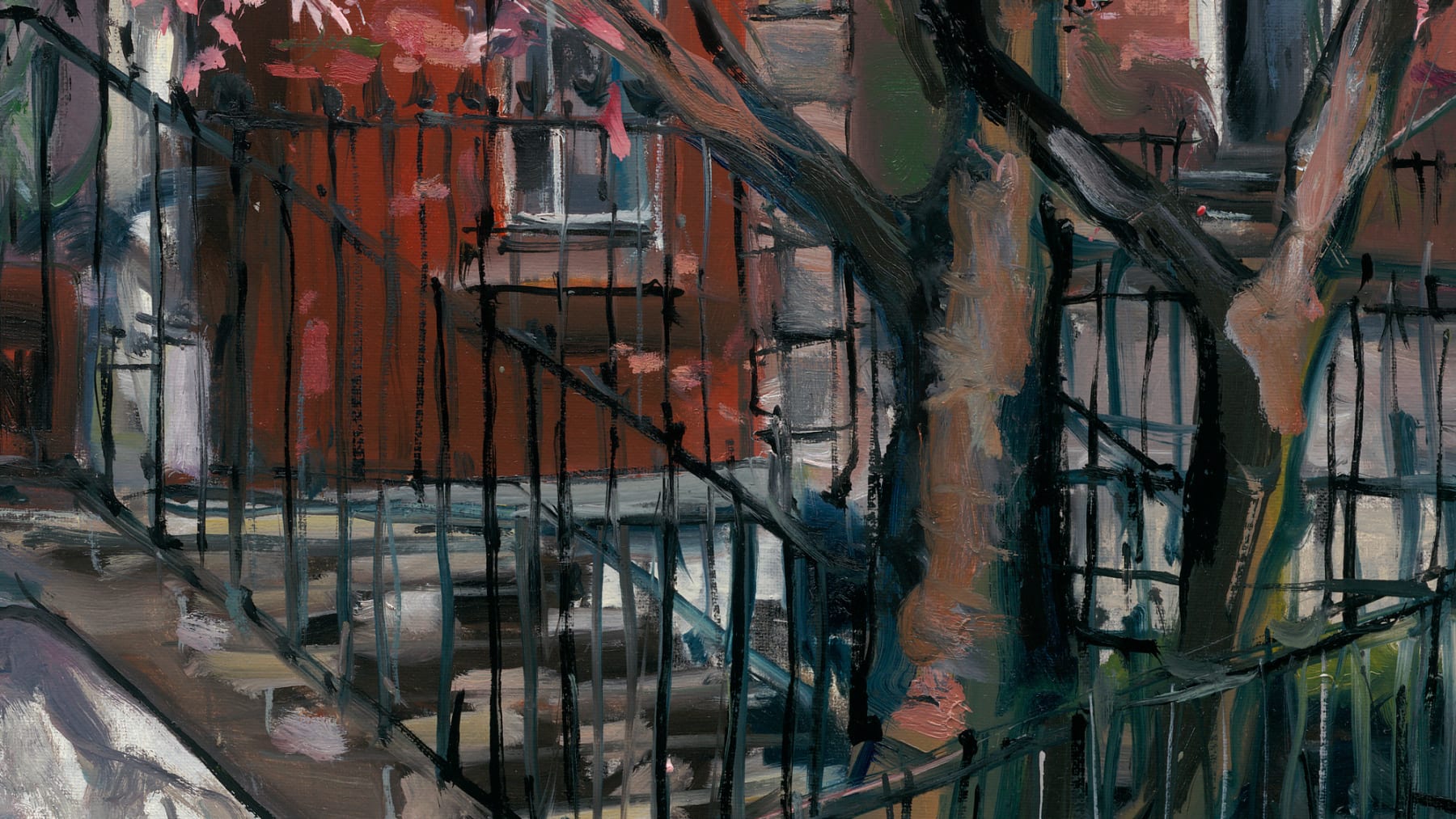 Gerard_Byrne_Morning_Light_Grantham_Street_Portobello_painting_detail_modern_irish_impressionism_fine_art_gallery_Dublin_Ireland