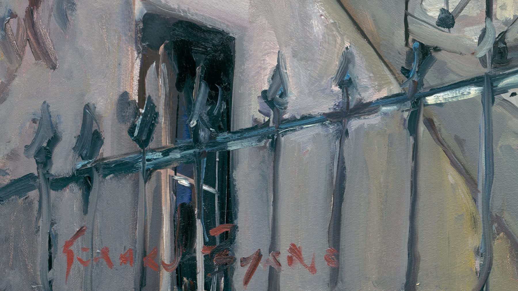 Gerard-Byrne_Dublin-Doors-in-Autumn-irish-modern-impressionist-art-gallery-dublin-ireland-artist-signature