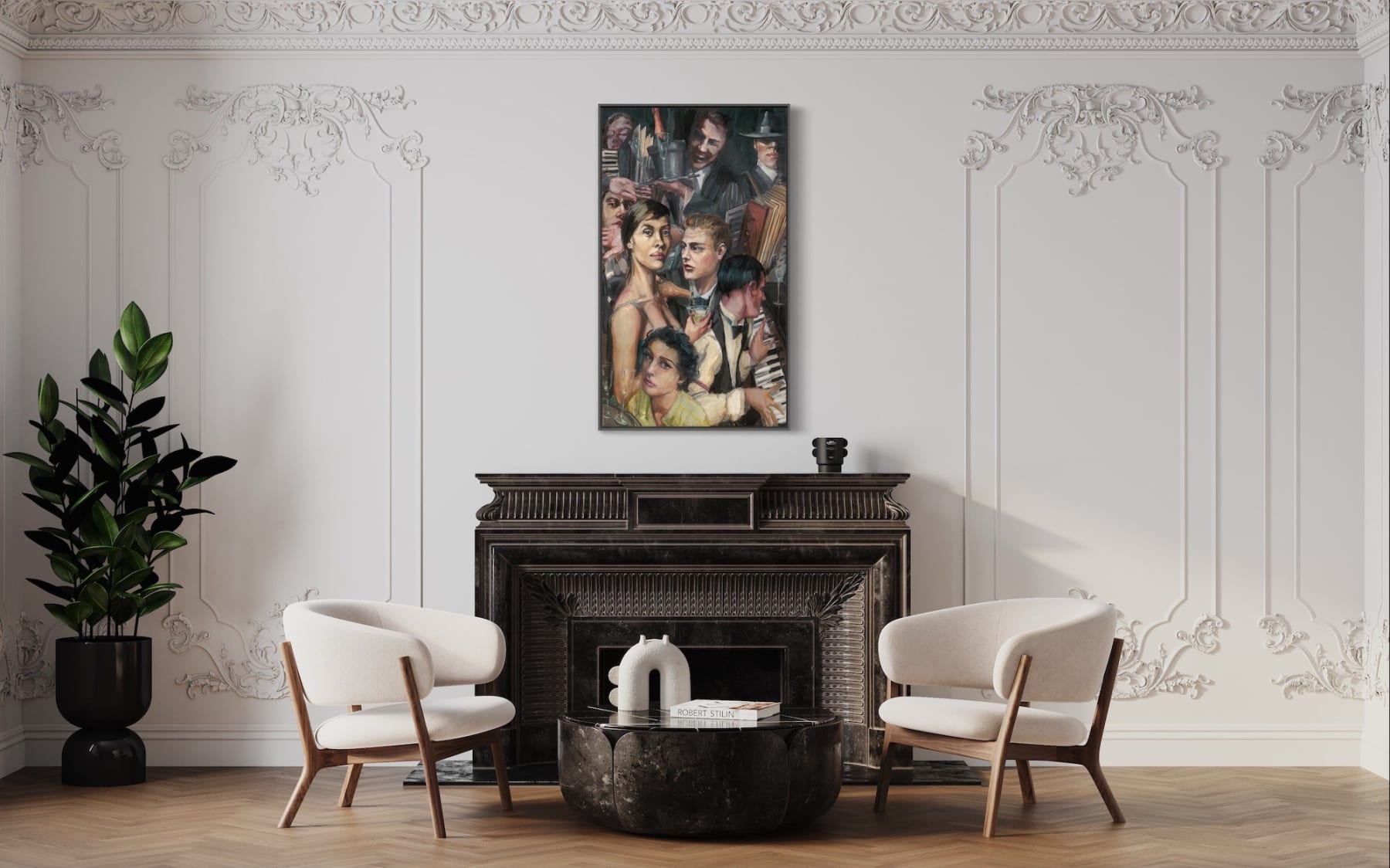 Gerard_Byrne_Until_We_Meet_Again_contemporary_figurative_painting_Interior_decor