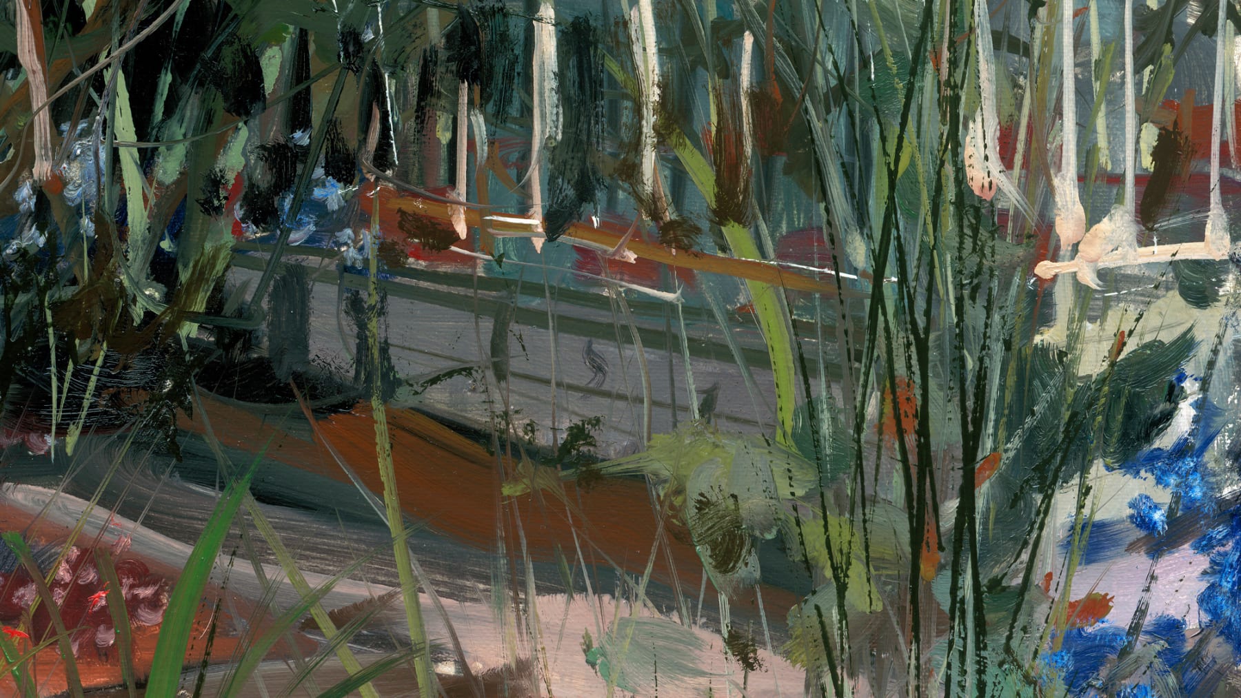 Gerard-Byrne-Irish-Summer-Greens-irish-modern-impressionism-art-gallery-Dublin-Ireland-painting-detail