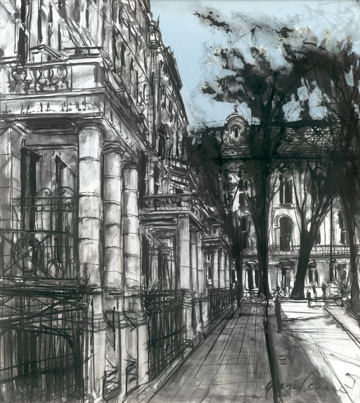 Gerard-Byrne-Victorian-Grandeur-Palmeira-Square-Brighton-and-Hove-charcoalogy-exhibition-art-gallery-dublin-ireland