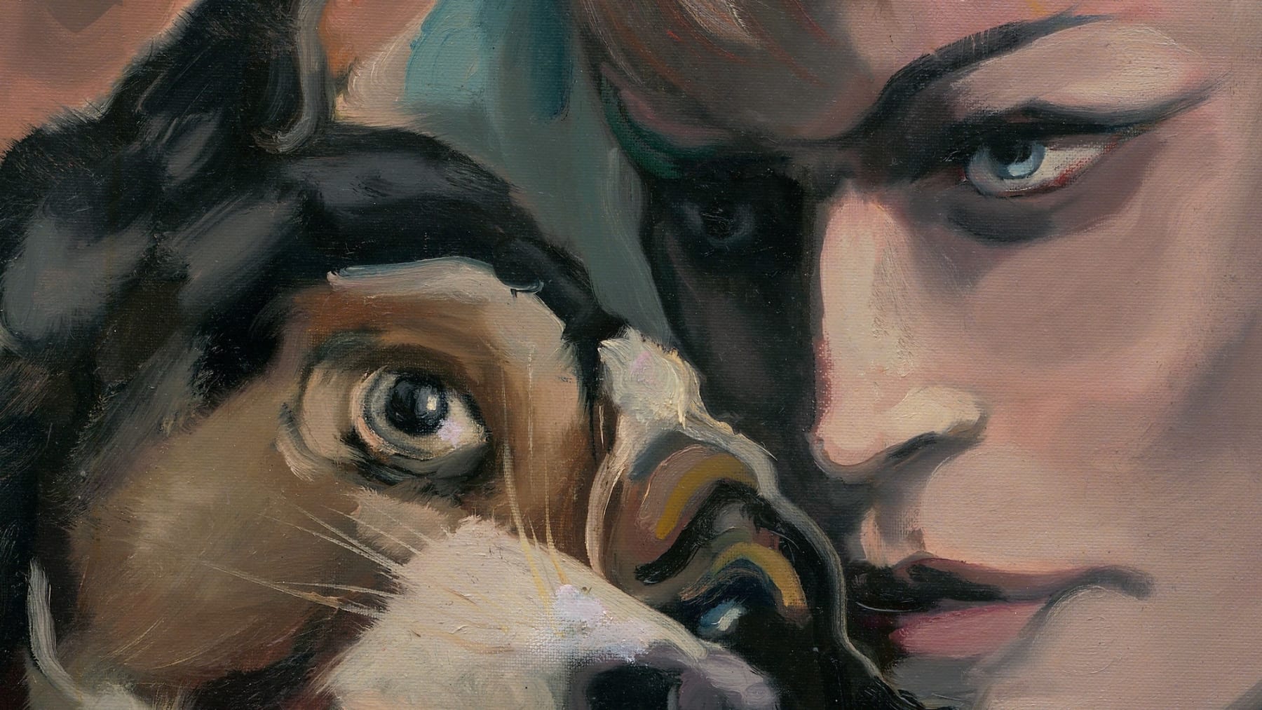 Gerard-Byrne-On-the-Fringes-of-Desire-contemporary-figurative-art-gallery-Dublin-Ireland-painting-detail