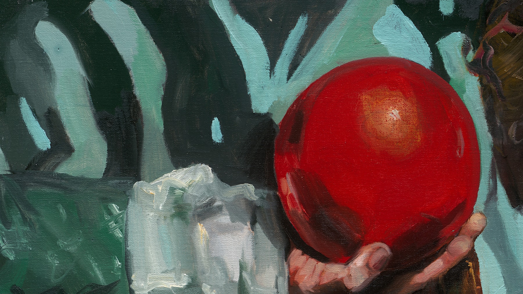 Gerard_Byrne_Holding_On_contemporary_irish_art_painting_detail