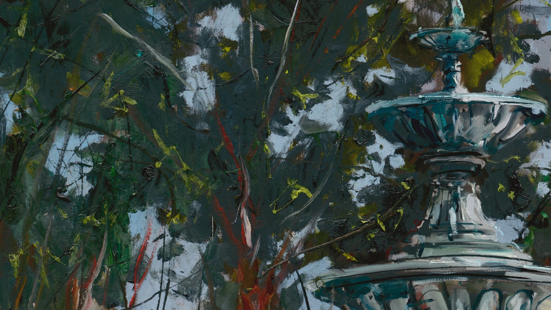 Gerard_Byrne_Summer's Purples_People's_Park_Dun_Laoghaire_modern_irish_impressionism_fine_art_gallery_dublin_Ireland_painting_detail
