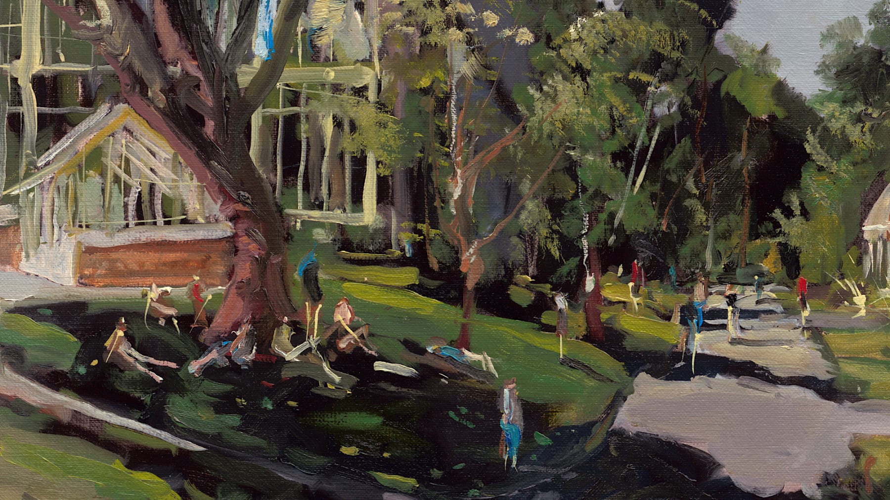 Gerard_Byrne_Easy_Living_contemporary_impressionism_painting_detail_fine_art_gallery_Dublin_Ireland