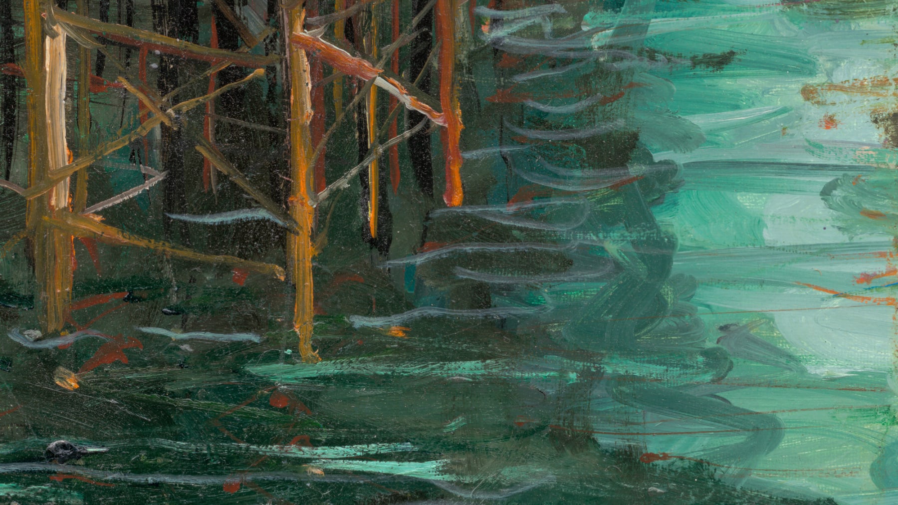 Gerard-Byrne-Licence-to-Thrill-Brighton-Spirit-of-Place-exhibition-art-gallery-Dublin-painting-detail