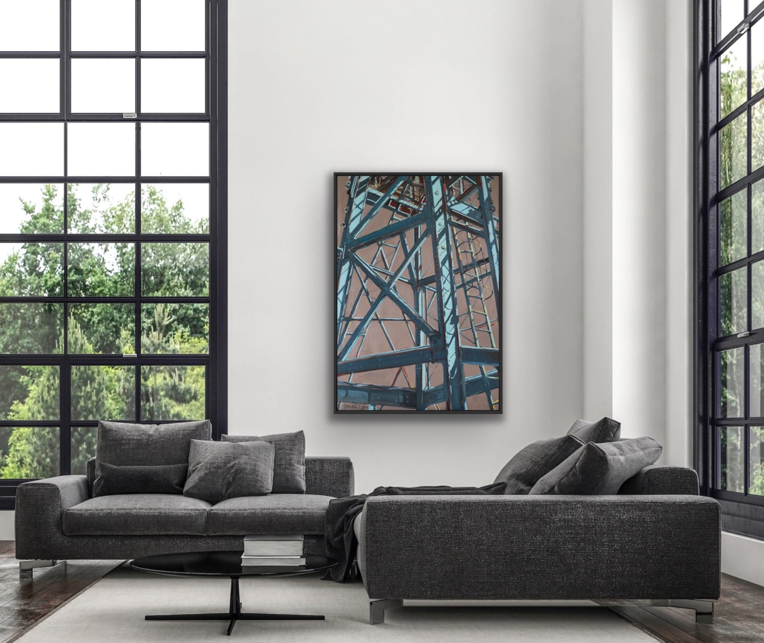 Gerard_Byrne_City_Ladder_contemporary_figurative_art_interior_decor