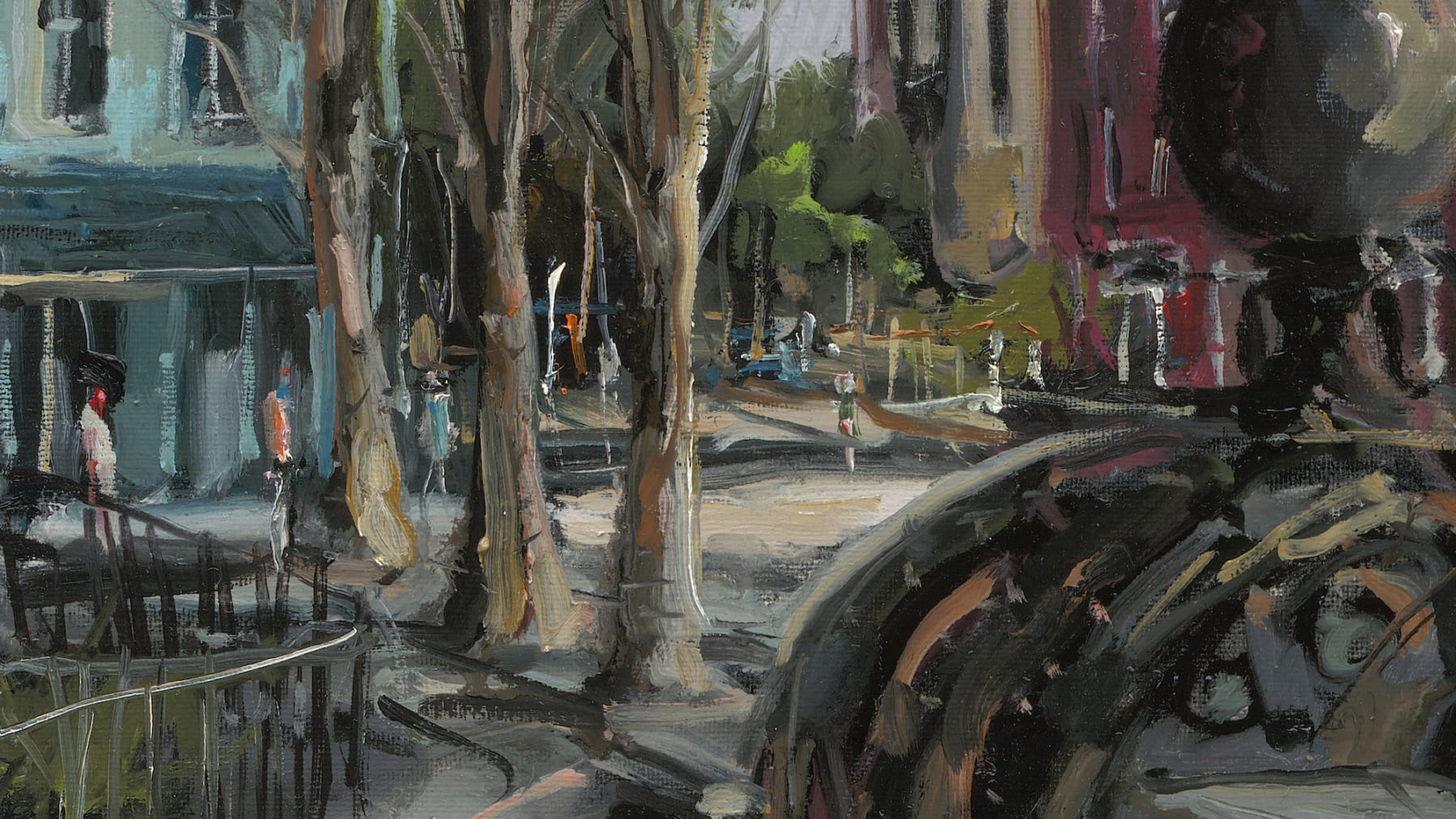 Gerard_Byrne_Isolation_contemporary_impressionism_painting_detail