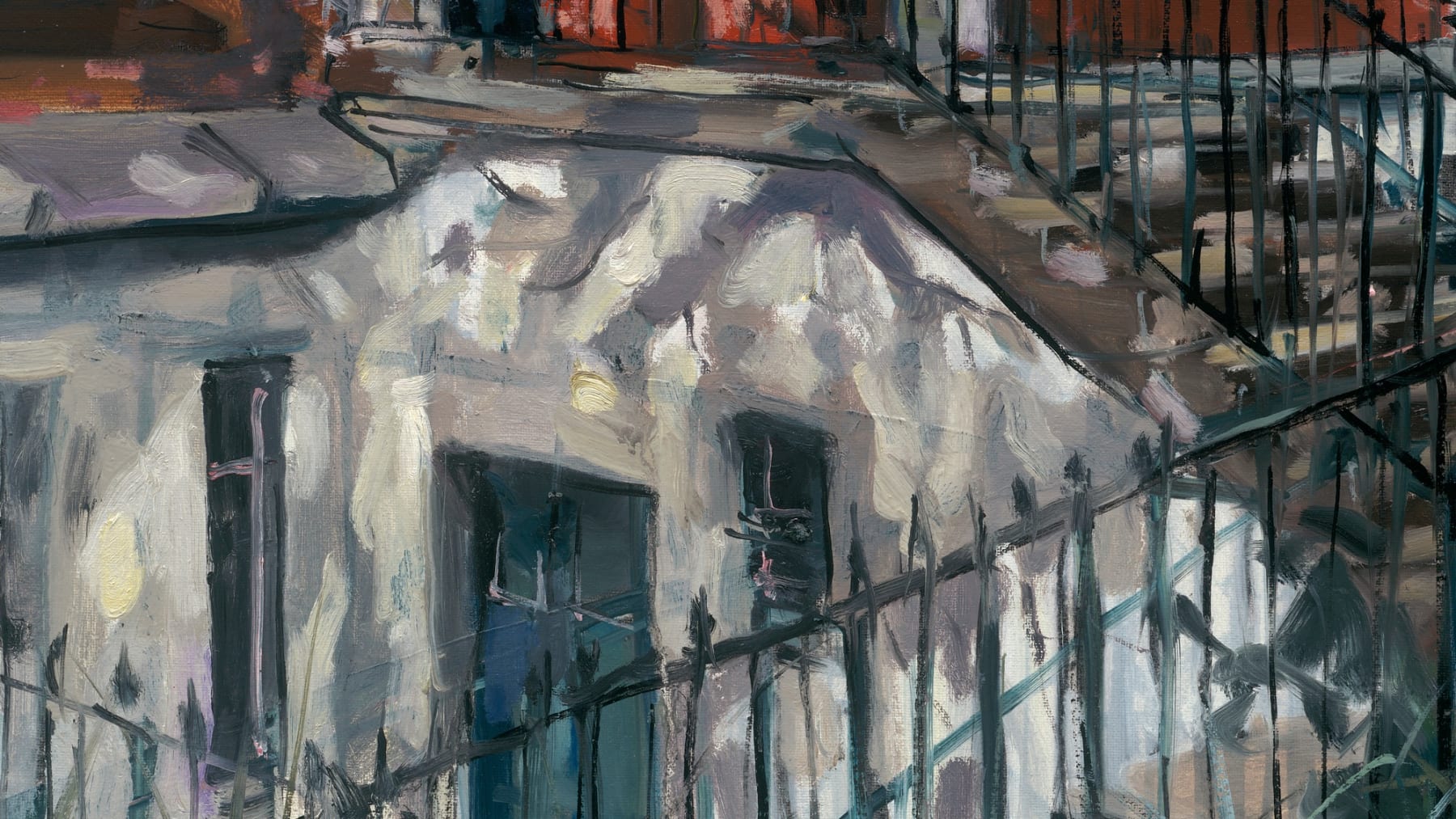 Gerard_Byrne_Morning_Light_Grantham_Street_Portobello_painting_detail_modern_irish_impressionism_fine_art_gallery_Dublin_Ireland
