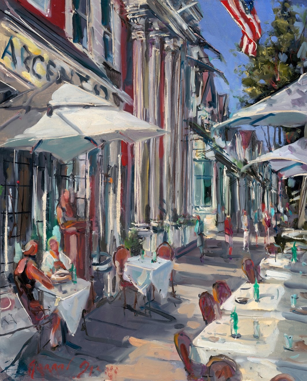 Gerard_Byrne_Table_for_Two_Argento_art_exhibition_Slattery_Gallery_Southampton_New_York