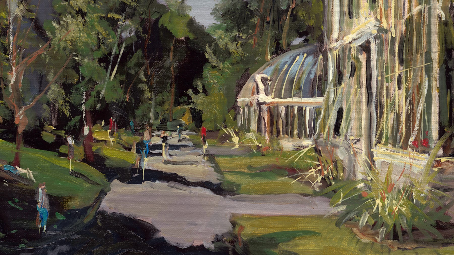 Gerard_Byrne_Easy_Living_contemporary_impressionism_painting_detail_fine_art_gallery_Dublin_Ireland