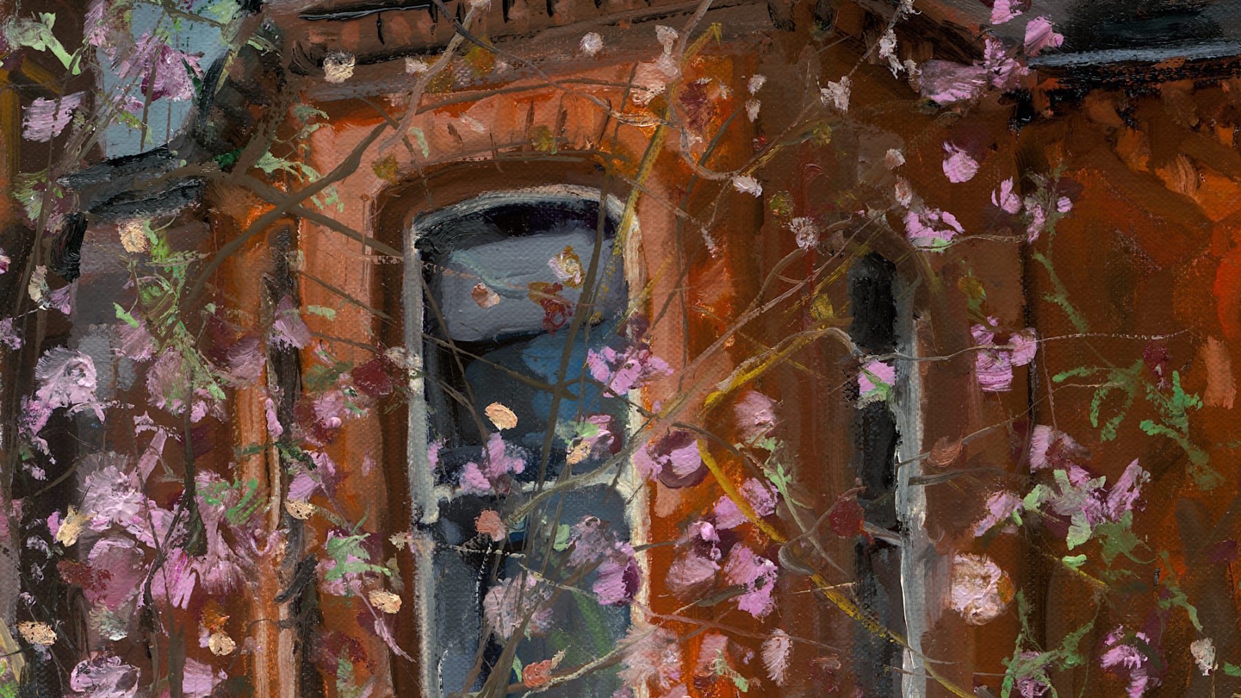 Gerard_Byrne_Morning_Shadows_modern_impressionism_painting_detail