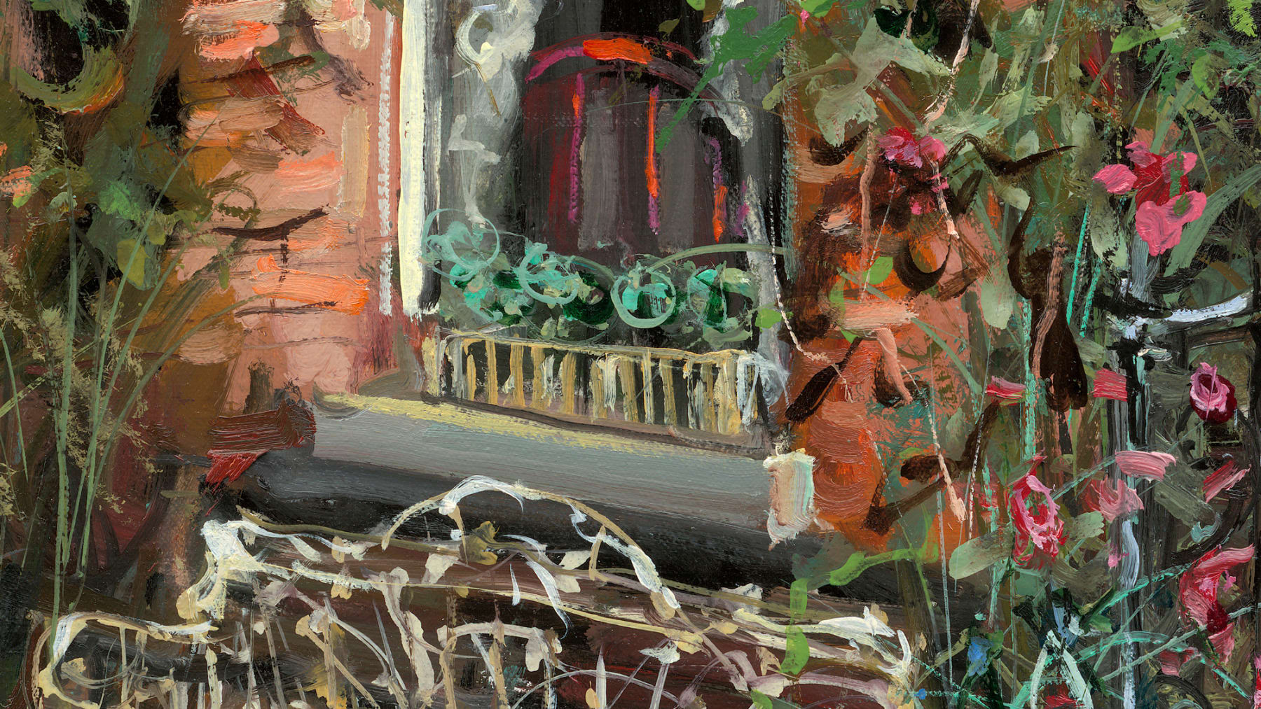 Gerard_Byrne_Serene_Setting_modern_irish_impressionism_painting_detail