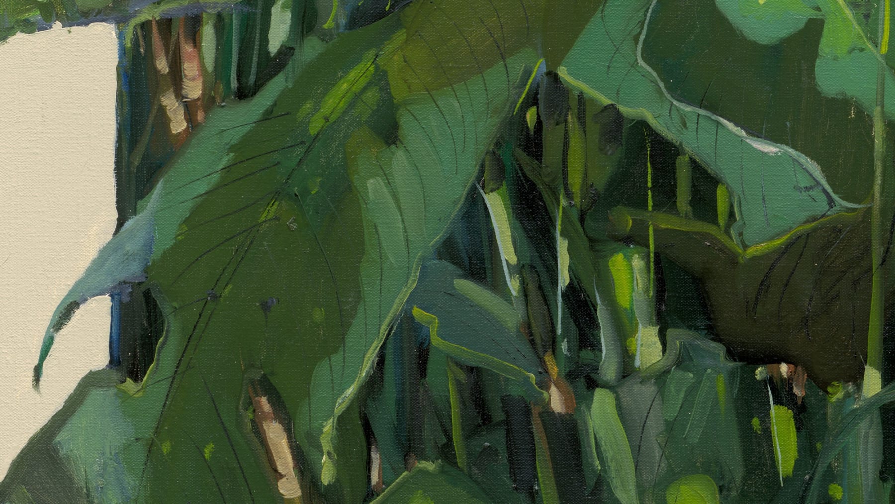 Gerard_Byrne_Firecracker_Heliconia_painting_detail_contemporary_figurative_art_fine_art_gallery_Dublin_Ireland