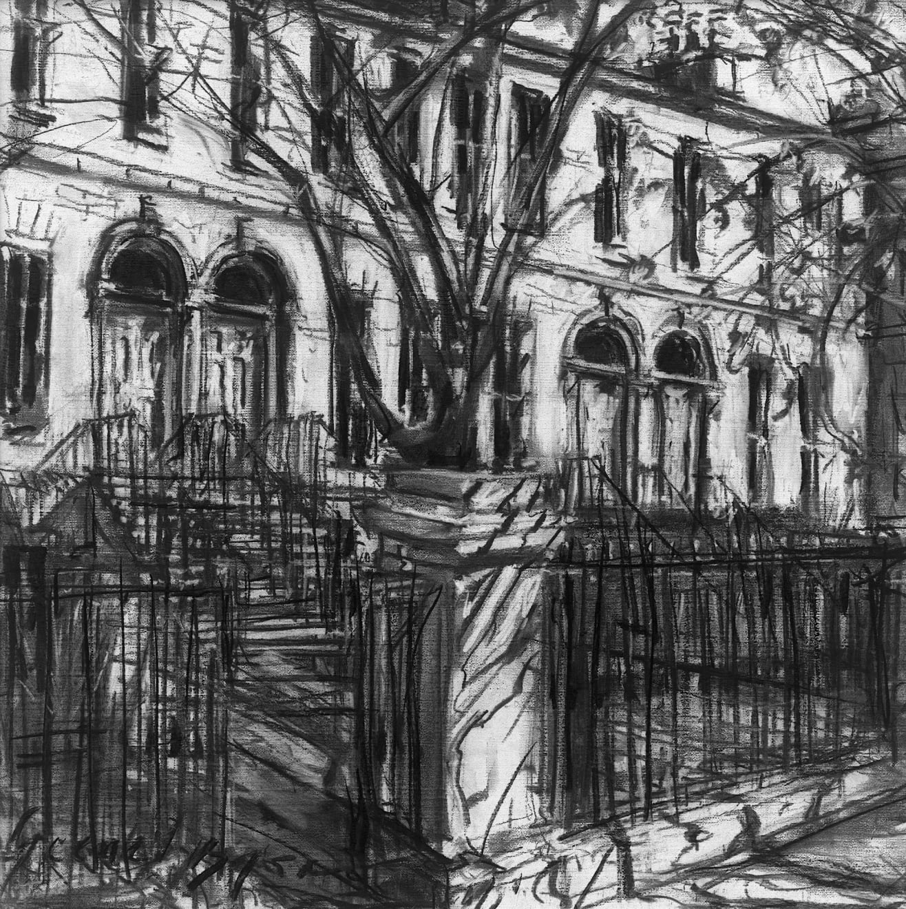 Gerard-Byrne-Georgian-Dublin-in-Spring-charcoalogy-exhibition-art-gallery-dublin-ireland