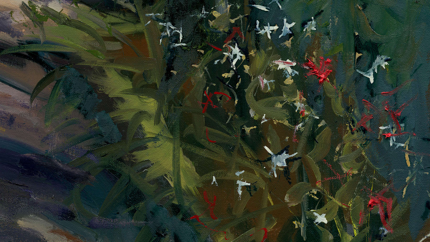 Gerard_Byrne_The_Secret_Garden_modern_irish_impressionism_painting_detail