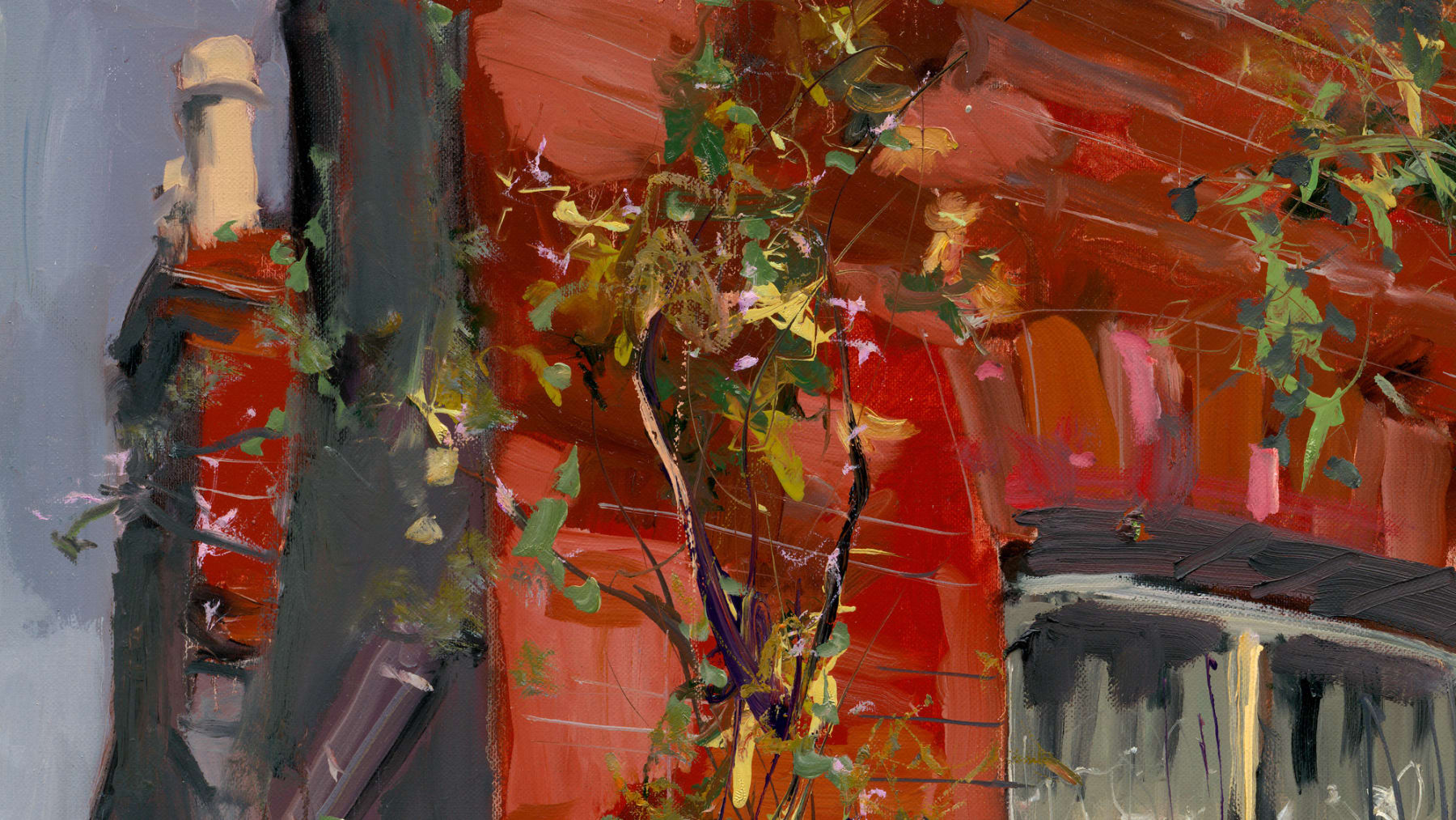 Gerard-Byrne-Summer-Garden-Ranelagh-irish-modern-impressionism-art-gallery-dublin-painting-detail