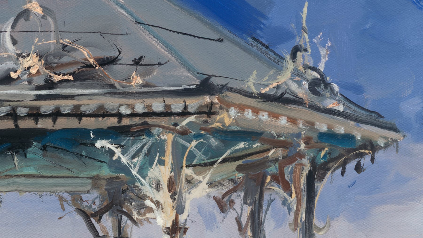 Gerard_Byrne_The_Band_Stand_Dun_Laoghaire_modern_irish_impressionism_fine_art_gallery_dublin_Ireland_painting_detail