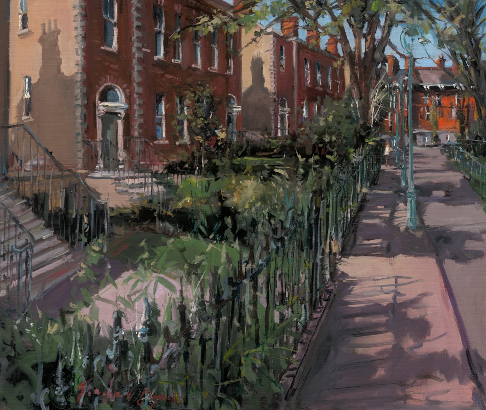 Gerard_Byrne_Shadows_Fall_Rostrevor_Terrace_Rathgar_modern_irish_impressionism_fine_art_gallery_Dublin_Ireland