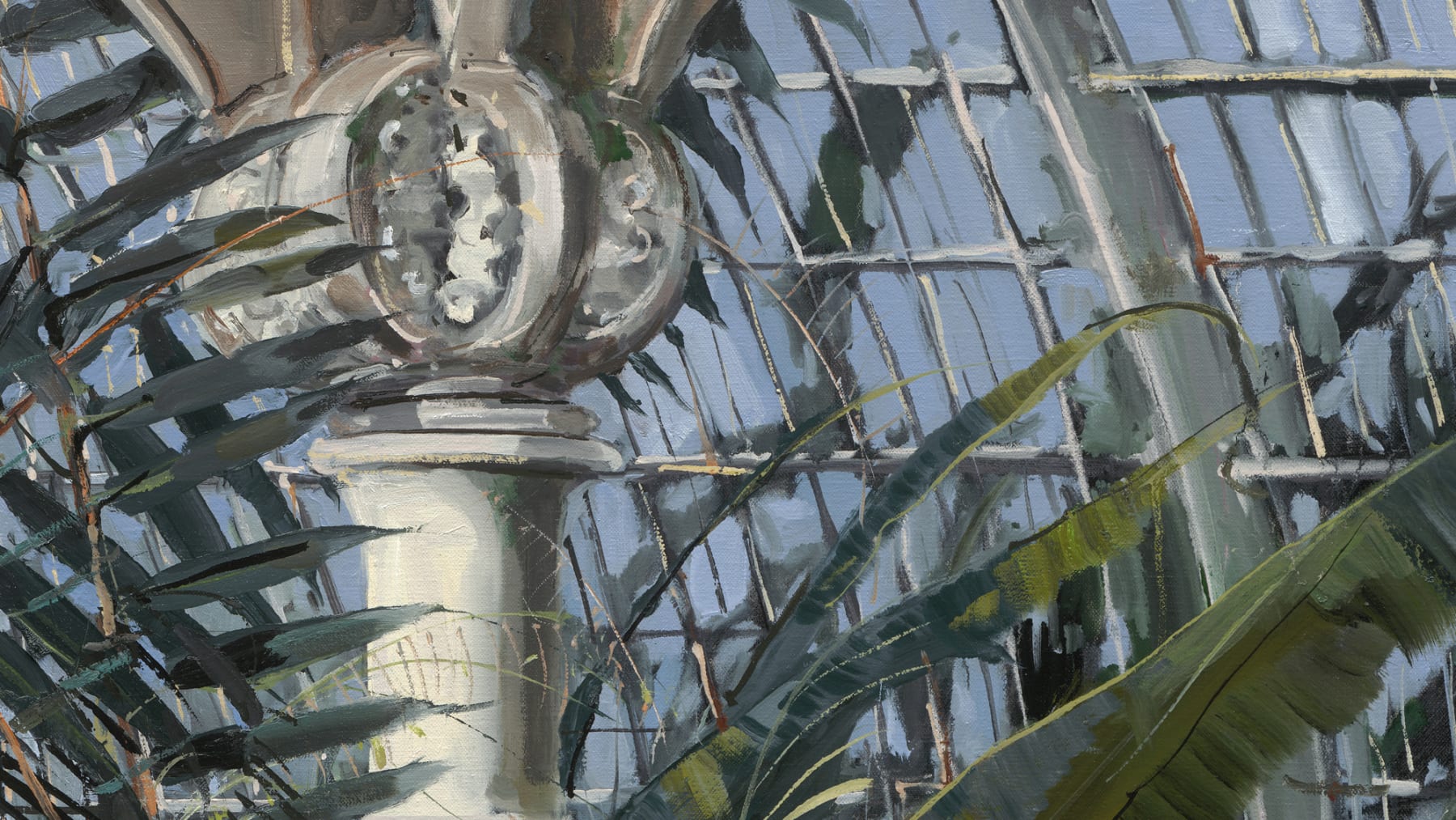 Gerard_Byrne_Cocoon_in_the_City_contemporary_impressionism_painting_detail