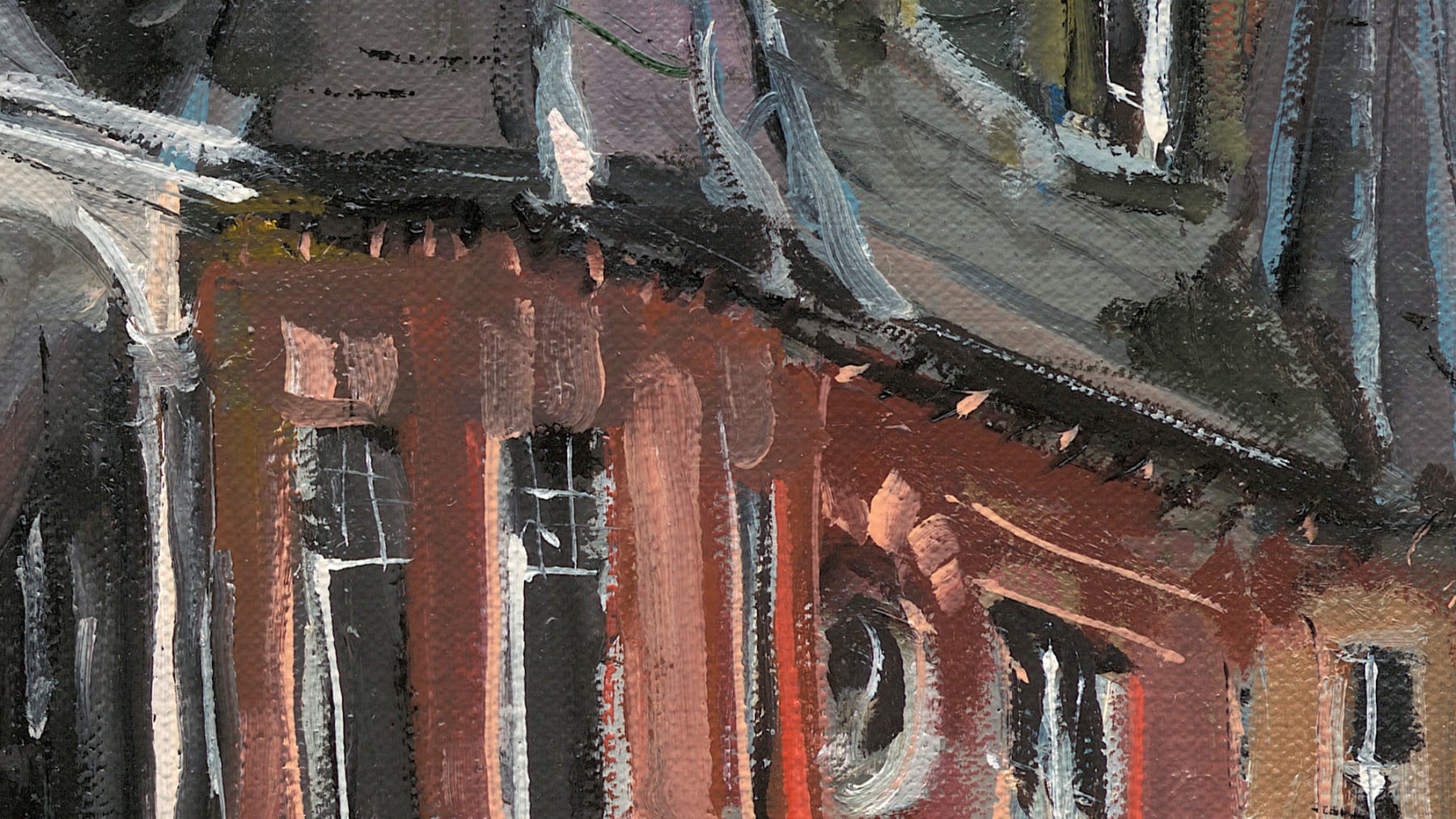 Gerard_Byrne_Understated_Elegance_Park_Drive_modern_impressionism_painting_detail