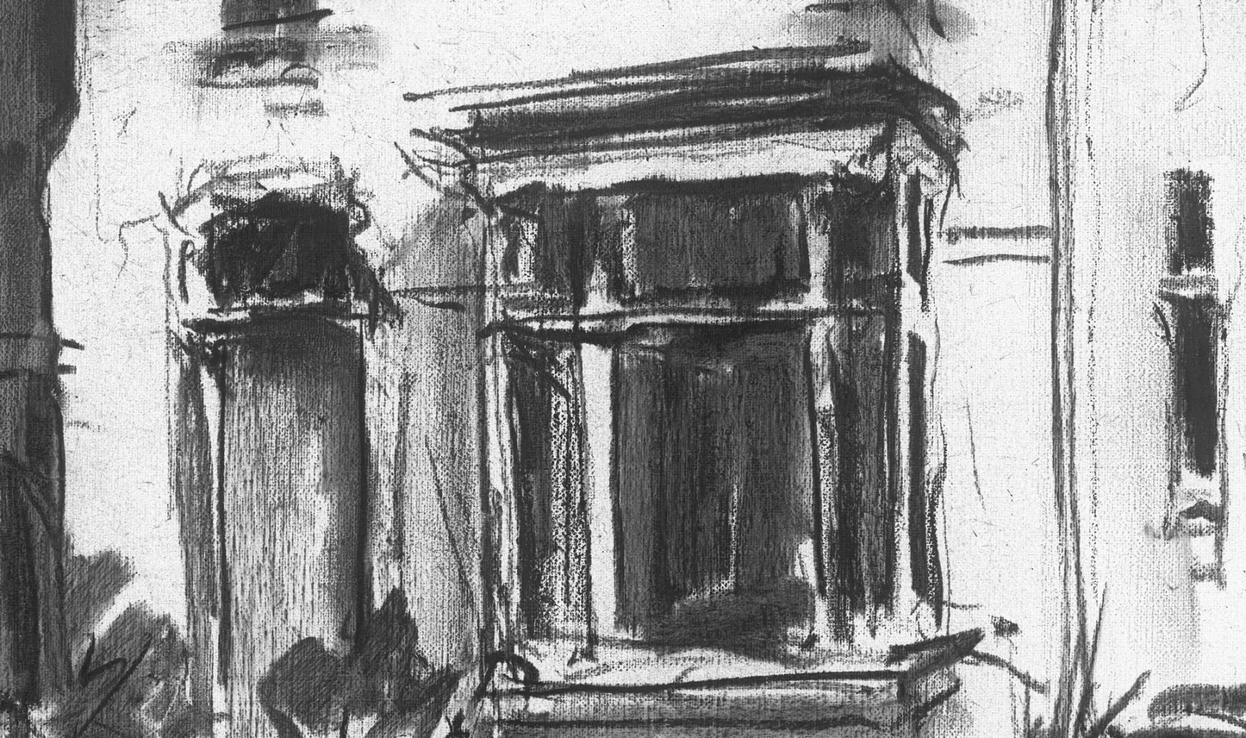 Gerard_Byrne_Not_Alone_modern_irish_impressionism_fine_art_gallery_Dublin_Ireland_charcoal_sketch_detail