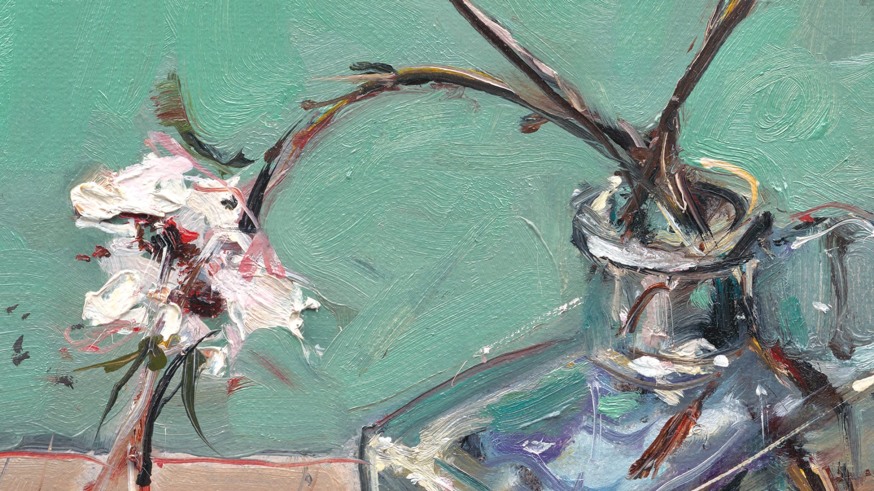 Gerard-Byrne-Winter-Cherry-Blossom-I-irish-modern-impressionism-art-gallery-Dublin-Ireland-painting-detail