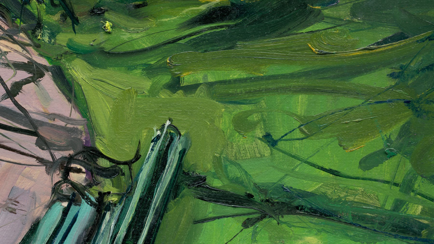 Gerard-Byrne-Spring-Shadows-Herbert-Park-art-gallery-Dublin-Ireland-painting-detail