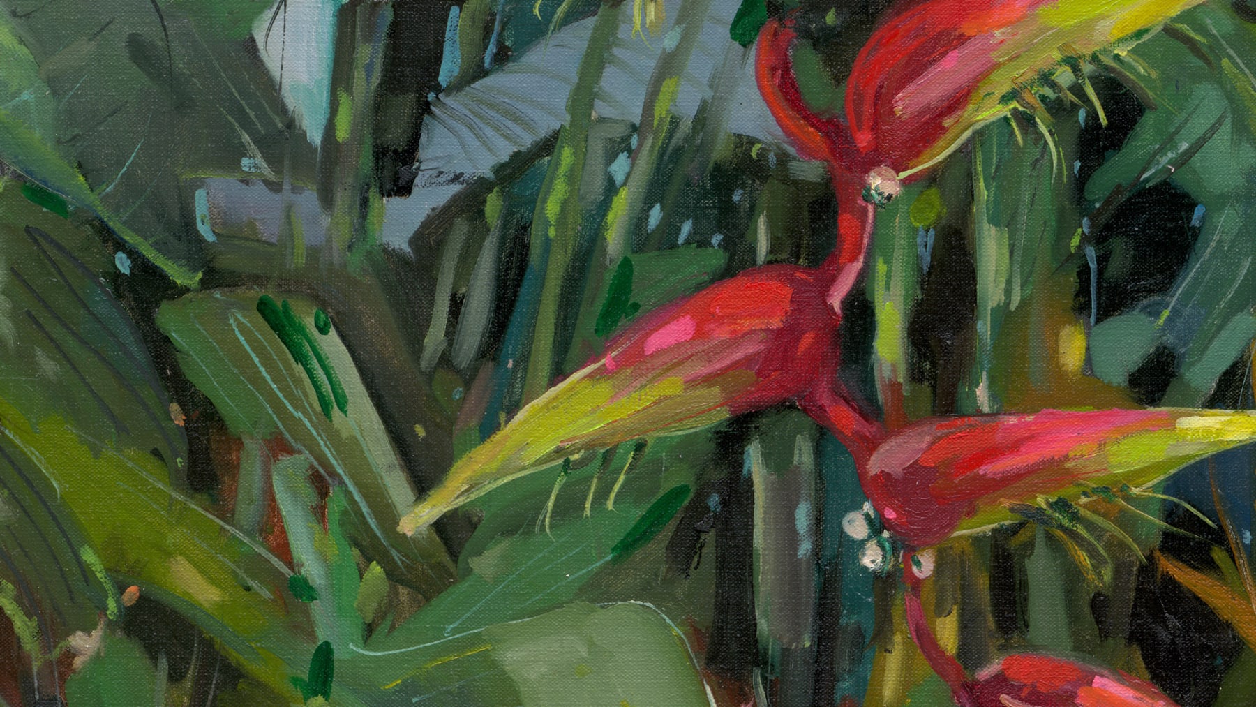 Gerard_Byrne_Lobster_Claw_contemporary_figurative_art_painting_detail